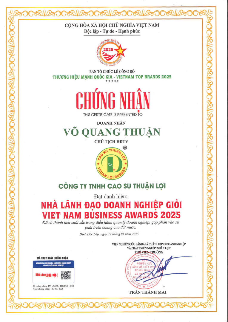 Nhà lãnh đạo Doanh nghiệp giỏi 2025